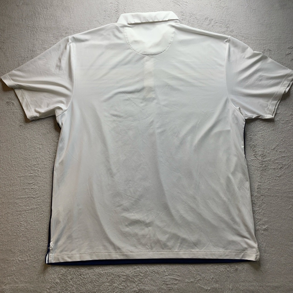 Callaway Mens 2XL Blue & White Opti Dri Short Sleeve Golf Polo Shirt - Picture 7 of 14